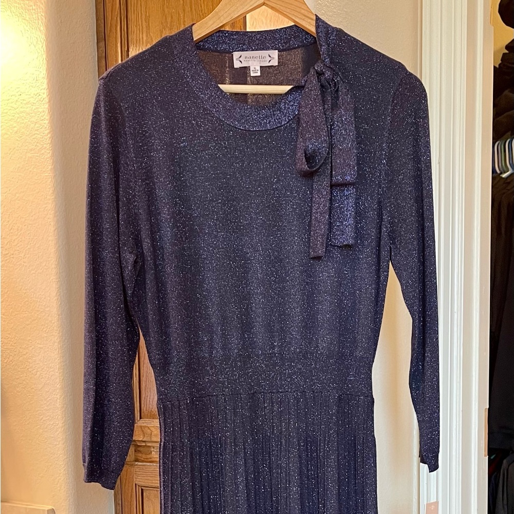 Nanette Lepore Blue Shimmer Dress (NWT)